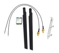 Ghulumn 1730 Mbps para Dual Band Wireless AC 9560 Desktop Kit Bluetooth 5.0 802.11Ac M.2 CNVI 9560NGW Tarjeta Wifi Antena