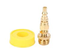 Ghulumn Adaptador regulador de propano de 1 , cilindro desechable macho de 1 pulgada a macho de 3/8 pulgadas y enchufe rápido de 1/4 pulgadas