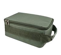 Ghulumn Bolsa de carrete de bolsa de equipo de Oxford Bolsa de carrete impermeable portátil para carretes de un Spinning Baitcasting, verde militar
