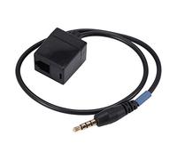 Ghulumn Conector jack RJ9 4P4C hembra de 3,5 mm, convertidor de cable de extensión para teléfono, cable adaptador de alta calidad