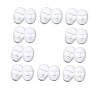 Ghulumn - Mascarilla de 12 piezas, máscara de bricolaje en y danza, para fiesta, máscara de papel de mascarada, para decorar