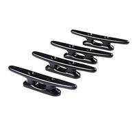 Ghulumn Pack de 4 4 Pulgadas Taquete de Negro Taquetes de Muelle de Taquete de Canoa de Taquetes de Nylon Sólidos Negro