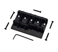Ghulumn Puente de guitarra de 4 cuerdas para estilo jazz, color negro