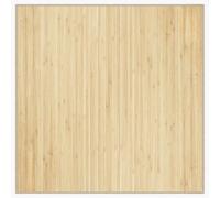 GHVBNMF Alfombra cuadrada de bambú 100 x 100 cm, madera natural clara | Alfombra de bambú natural con base antideslizante, ideal para salón, dormitorio y pasillo, fácil de enrollar.