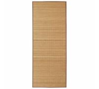GHVBNMF Alfombra de bambú marrón 80 x 200 cm antideslizante para salón | Alfombra de bambú natural de color marrón con respaldo de PVC para mayor estabilidad en el pasillo, la cocina y el dormitorio