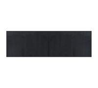 GHVBNMF Alfombra de bambú negra 60 x 200 cm antideslizante | Alfombra moderna de material natural para salón y pasillo. Fácil de limpiar, ahorra espacio y es estable.
