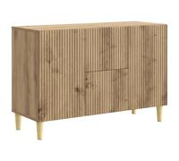 GHVBNMF Aparador de madera de roble Artisan, 89 x 34,5 x 60 cm | Cómoda de pasillo versátil con 2 cajones y 2 puertas para pasillo o dormitorio. Proporciona un almacenamiento ordenado de