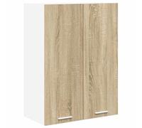 GHVBNMF Armario colgante de roble Sonoma, 60 x 31 x 80 cm, armario de | Armario superior compacto de roble Sonoma para cocina. Proporciona un práctico espacio de almacenamiento para platos sobre la