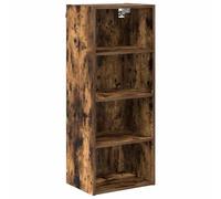 GHVBNMF Armario colgante roble ahumado 40 x 29,5 x 100 cm armario de cocina | Armario de pared resistente de madera con mucho espacio de almacenamiento para platos y utensilios en el comedor o pasillo.