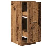 GHVBNMF Armario de farmacia con aspecto de madera envejecida, 30 x 41 x | Armario auxiliar estrecho con 2 cajones para cocina, oficina o pasillo. Mantiene el orden en un espacio pequeño.