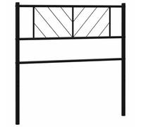 GHVBNMF Cabecero Metal Negro 105x90 cm Camas Cabeceros Para Cama de 100 cm | Cabecero de acero con recubrimiento en polvo de color negro apto para dormitorios y marcos de cama de 100 cm de ancho.