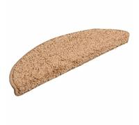 GHVBNMF Juego de 30 alfombrillas para escalones, 56 x 17 cm, semicirculares | Protección contra pisadas para escaleras con sistema de amortiguación acústica: alfombrillas textiles plegables con tiras