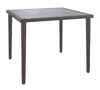 GHVBNMF Mesa de jardín gris 48 x 48 x 37 cm mesa auxiliar de acero DPC | Mesa auxiliar compacta para balcón, terraza y jardín. Diseño modular, soporta hasta 110 kg.