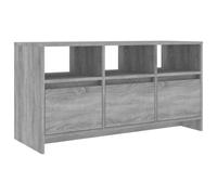 GHVBNMF Sonoma - Mueble para TV (102 x 37,5 x 52,5 cm, madera baja), color | Mueble bajo resistente con 3 cajones y 3 compartimentos abiertos para dispositivos multimedia y revistas.