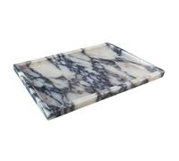 GHYFGD Bandeja de mármol Natural Real para Viola de Calcuta, Bandeja de Piedra de mármol para baño/Cocina (Calacatta Viola, 12 x 8 Pulgadas)
