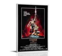 GHYFRD Póster decorativo de Conan El Bárbaro, lienzo mural brillante y hermoso, adecuado para oficina, dormitorio, pintura decorativa para crear el ambiente adecuado, estilo marco, 20 x 30 cm
