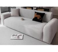 Ghygetrich Funda Sofa 3 Plazas, Funda Sofá 2 Plazas Cubre Sofas Funda Sofá 4 Plazas Funda Sofa Rinconera Cubre Sofa Fundas Sofa Funda para Sofa 3 Plazas Light GreyA 236~300 cm
