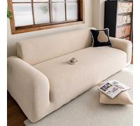 Ghygetrich Funda Sofa 3 Plazas, Funda Sofá 2 Plazas Cubre Sofas Funda Sofa Elastica Funda Sofá 4 Plazas Funda Sofa Rinconera Fundas Sofa Elasticas Chaise Longue Beige 236~300cm