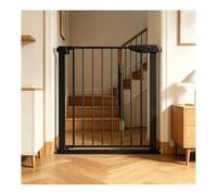 Ghygetrich Gateras para Puertas, Puerta para Perros Barrera para Perros Malla para Gatos Vallas para Perros Puerta Seguridad Perros Black