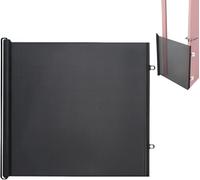 Ghygetrich Gateras para Puertas, Puerta para Perros Barrera para Perros Malla para Gatos Vallas para Perros Puerta Seguridad Perros Black 78 * 130cm
