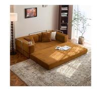 Ghygetrich Puff Cama, Sofa Comprimido Sofa Cama Plegable Sofa 3 Plazas Oferta Sofa Modular Sofas Cama Sofa Espuma Comprimida Earthy Yellow 200 * 100 * 70cm