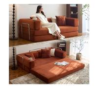 Ghygetrich Puff Cama, Sofa Comprimido Sofa Cama Plegable Sofa 3 Plazas Oferta Sofa Modular Sofas Cama Sofa Espuma Comprimida Caramel 180 * 100 * 70cm
