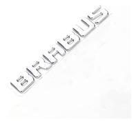 GHYRGBEE Emblema del automóvil para Smart Brabus, Emblema de la Insignia Letras del Logotipo Capó Lateral del automóvil Maletero Exterior,B