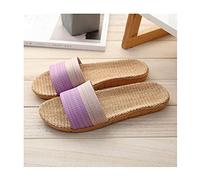 GHYUB Zapatillas Antideslizantes Mujeresres,Antideslizantes De Lino A De Estilo Recreativo De Interior Hecho De Lino, Zapatillas Interior Sandalias Unisex Punta Abierta para Verano