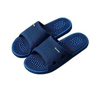 GHYUB Zapatillas De Ducha，Chanclas De Masaje, Sandalias De Masaje De Acupresión, Zapatos para Hombres Y Mujeres, Zapatos para El Hogar, Absorción De Impactos (Color : Blue, Size : EUR 41-42)