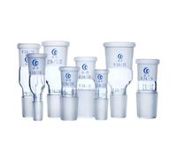 GHZHANG 1 Uds Adaptador de Vidrio de Laboratorio 24 * 19/19 * 14/29 * 24/19 * 24/24 * 29, Junta de conexión de Vidrio Hembra/Macho for Suministros de Laboratorio(14 to 19 Type-1)