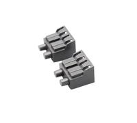 GHZHANG Tapa Antipolvo LC simplex dúplex, 10 Uds. for Puente de Fibra óptica, tapón Antipolvo Cuadrado, Cubierta Protectora Doble única de plástico(Blue)
