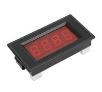 Ghzste 5135A - Medidor de panel digital de 3 1/2 dígitos con LED rojo, voltímetro CC, voltímetro con montaje en panel de carcasa universal para medición de voltaje CC (DC5V/DC10V/DC20V)