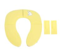 Ghzste Asiento para Ir Al Baño Plegable Portátil Liviano con Taza de Succión, Asiento de Viaje de Viaje Resistente y Seguro para Niñas para Niños, Diseño de Dibujos Animados, Adecuado (Amarillo)
