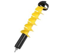 Ghzste Broca helicoidal de 6 pulgadas y 28 pulgadas, hoja de carburo de aleación de aluminio con dispositivo flotante para aguas profundas, hielo grueso