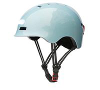Ghzste Casco de bicicleta con faro LED, casco de bicicleta LED para adultos, casco de protección USB recargable para bicicleta, scooter, bicicleta nocturna, escalada (M)