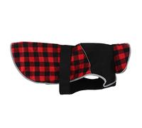 Ghzste Chaqueta de invierno para mascotas a prueba de viento, estilo británico, para perros medianos y grandes, ajustable con diseño reflectante, adecuada para actividades al aire libre en invierno