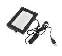 Ghzste Luz negra para fiesta de baile, luz negra UV, carcasa de aleación de aluminio de 36 LED, 180 ° de cracket e IP66, accionamiento USB con color de cuerpo de Navidad, luces de neón