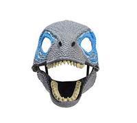 Ghzste Máscara Dinosaurio con la mandíbula movimiento móvil Halloween Animal Mask Traje Fiesta Látex Dinosaurio Cabeza Máscara para Hombres Mujeres Niños (C)