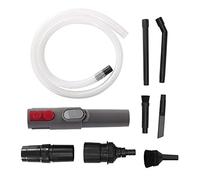 Ghzste Mini Herramienta de Fijación para Aspiradora, Kit de Limpieza para el Hogar de 9 Piezas, Kit de Limpieza para Vehículos de Automóvil, Herramienta para Rincones con Boquilla de