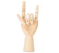 Ghzste Modelo de dibujo a mano de madera, figura de mano de artista flexible de madera maciza, estructura duradera para modelos de dibujo artístico, accesorios de fotografía, decoraciones, juguetes de