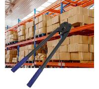 Ghzste - Pinza para crimpar para follaje de PET PP, pinza para crimpado de acero de 16 a 19 Mm, herramienta robusta y económica, acero de calidad 45, mango largo con mandíbula tratada (azul)