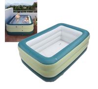 Ghzste Piscina inflable para niños y adultos de PVC grueso, 3 capas, fuera del suelo, para verano, fiesta acuática, jardín, césped (1238 l)