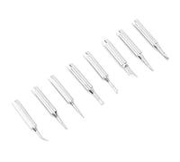 Ghzste Punta para Cautín, Mi Kit de 8 Puntas de Soldadura de Cobre, Accesorios para Estaciones de Soldadura, con Puntas Estañadas Brillantes, Diferentes Formas para Diversas