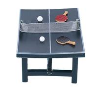 Ghzste Raqueta de Tenis de Mesa en Miniatura para Casa de Muñecas, Juego de Mini Bate de Pong Realista para Decoración de Gimnasio en Casa de Muñecas, Gran Juguete de Material de