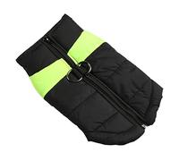 Ghzste Suave y resistente al agua, cómodo y resistente al viento, bonito y clásico abrigo de invierno para perros, pelo antiadherente, adecuado para perros de tamaño mediano, cremallera (2XL)