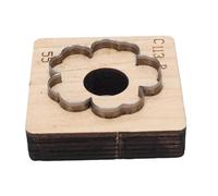 Ghzste 【Título】Plantilla de corte de piel con flores de acero al carbono, duradero, ideal para la decoración de bolsas de llavero (55 mm)