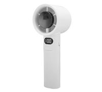Ghzste Ventilador de bolsillo eléctrico, portátil, 120 acuerdos de paso de engranaje, potente LED turbo para viajes, exteriores