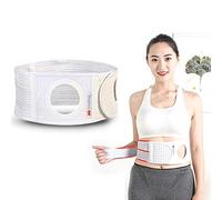 GHzzY Cinturón elástico de ostomía para Cintura Abdominal con Abertura de estoma Transpirable - para Bolsa de ostomía Fija y prevención de Hernia paraestomal,9cm,M