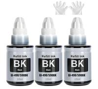 GI-590 GI-490 Tinta Compatible con Canon GI590 GI490 Botella de Tinta Multipack para PIXMA G1400 G1410 G2400 G2410 G3400 G4400 G4411 G1500 G1510 G2500 G2510 G3500 G3510 G4500 G4510(3-Pack)
