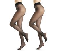 Gi&Gi medias mujer 20 den,medias mujer medias veladas il top del top, medias transparentes transparentes todo desnudo,N,1270, NEGRO 2 PARES, Large-X-Large